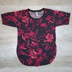 LOLE Jazmin Floral Short Sleeve Top  XS
